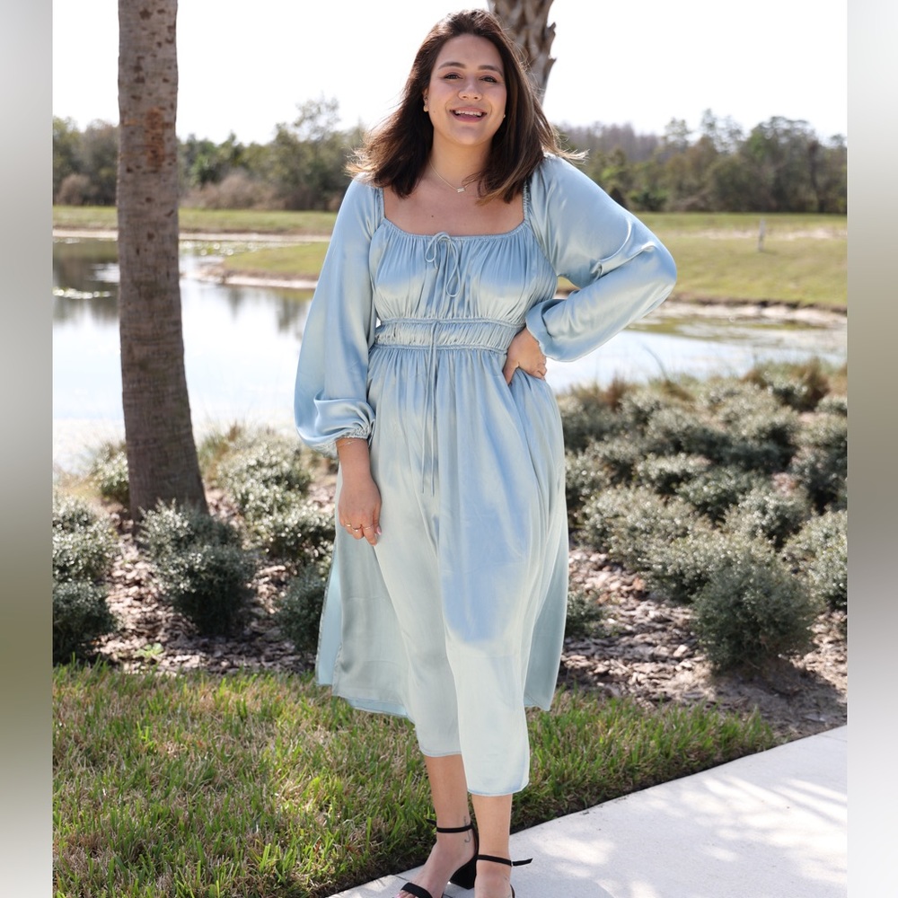 Midi  long sleeve dress!